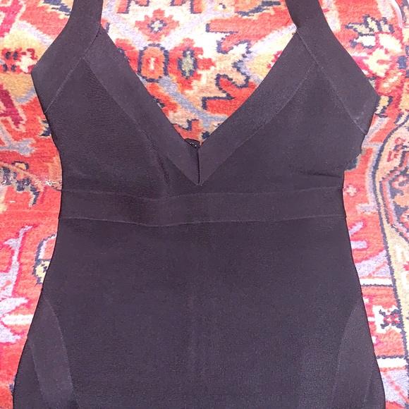 bebe Dresses & Skirts - 💜BEBE BANDAGE BLACK DRESS💜EXCELLENT CONDITION!!